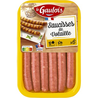 Saucisses de volaille x6 300g