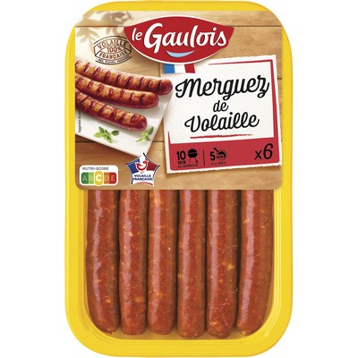 Merguez de volaille x6 300g
