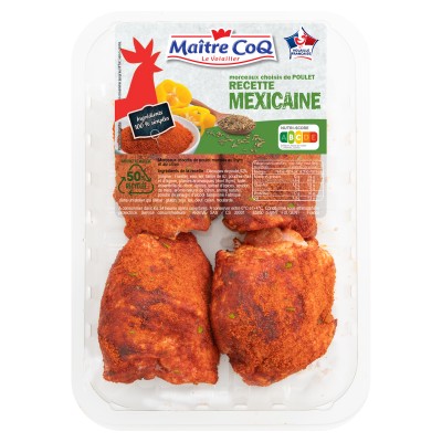 Hauts de cuisse poulet mexicain 550g