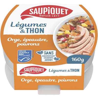 Saladiere orge poivrons thon 160g