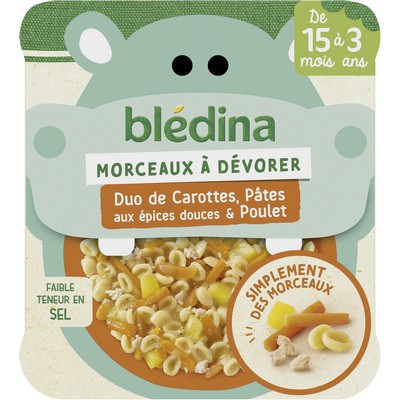 Plat bebe duo carot pate poul 200g