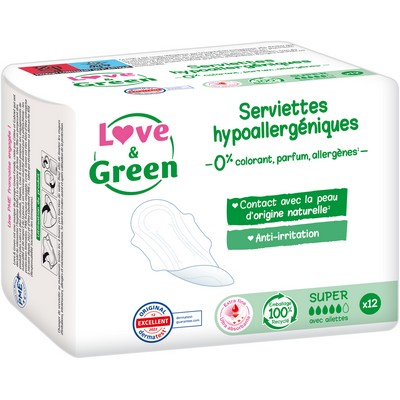 Serviette hyg. super hypo x12