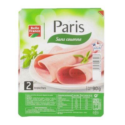 Jambon de Paris 2tr. bq 90g
