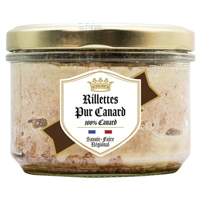 Rillettes pur canard 100% cana 180g