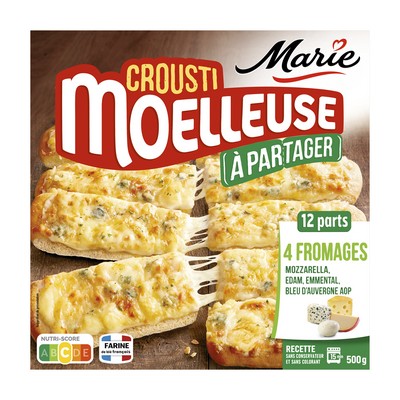Pizza 4 fromages a partager 500g