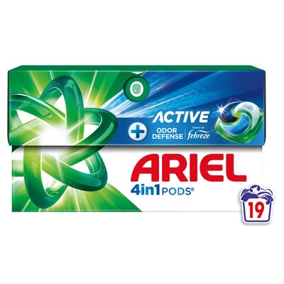 Lessive pods active x19 404.7g