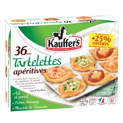 Tartelettes aperitives x36 625g