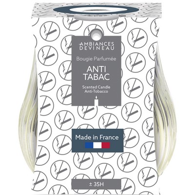 Bougie lowboy grise anti-tabac x1 385g