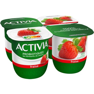 Yaourt bifidus fraise 4x125g