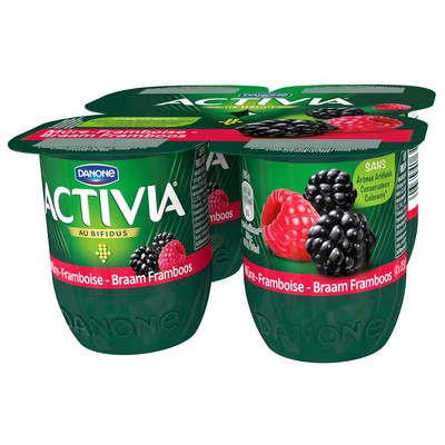 Yaourt bifidus mûre framboise 4x125g