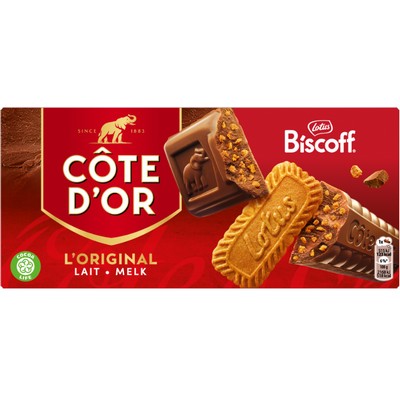 Chocolat biscoff lait 190g