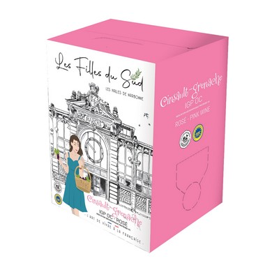 Cinsault/grenache rose igp 3l