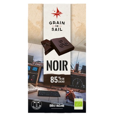 Tablette choc noir 85% bio 100g