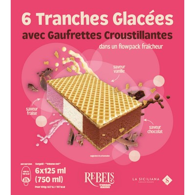 Tranches glacees 6x125ml
