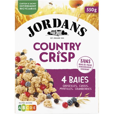 Cereale country crisp 4baies 550g