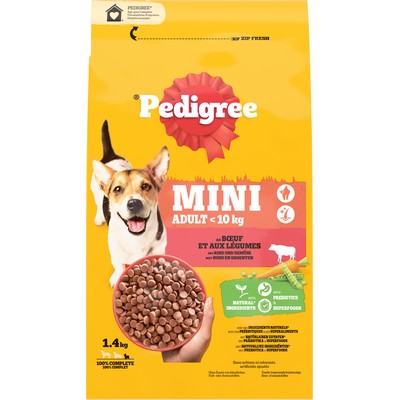 Croquettes chien mini boeuf legumes 1.4kg