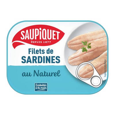 Filets de sardines au naturel 100g