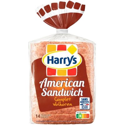 Pain de mie american sdwch complet 600g