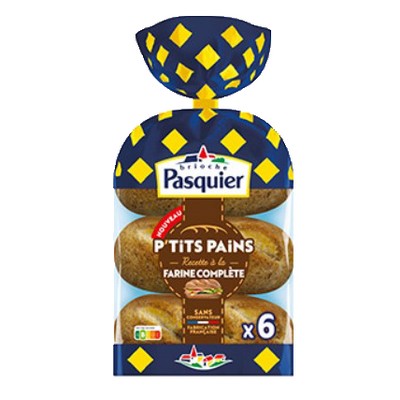 Ptits pain farine complete x6 270g