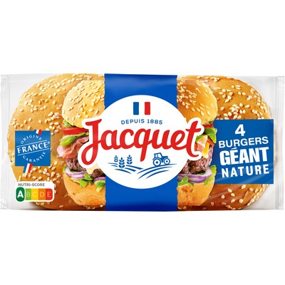 Burger geant nature x4 330g