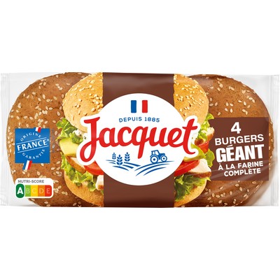 Pain burger geant complet x4 330g