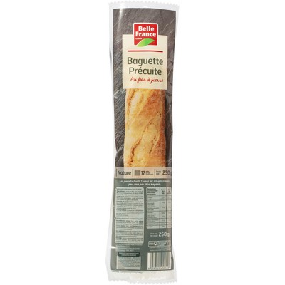 Baguette precuite au four a pizza 250g