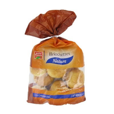 Briochettes rondes nature x12 480g