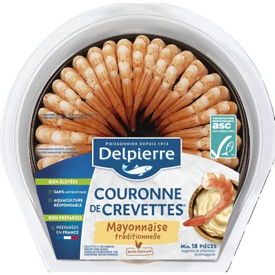 Couronne crevettes sauce mayonnaise 130g
