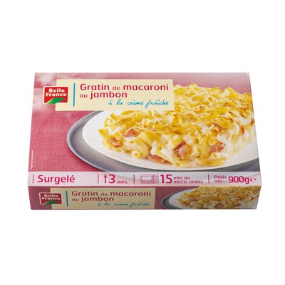 Gratin de macaroni au jambon 900g