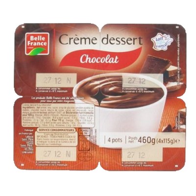 Crème dessert chocolat 4x115g