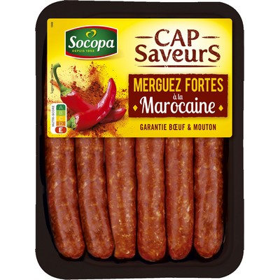 Merguez fortes marocaines x6 330g